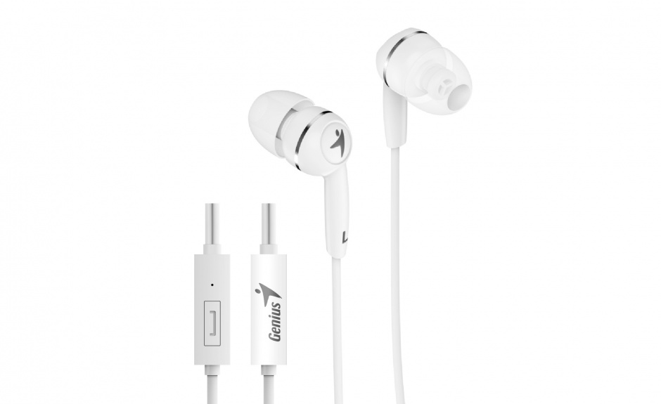 Casti interne cu microfon hs-m320 alb, genius